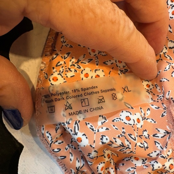 NWOT - SHEIN peach floral bikini - Picture 10 of 14